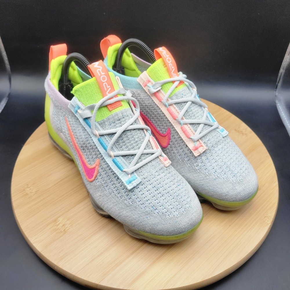 Nike Air VaporMax 2021 Fly Knit Wolf Grey Multi-Color DH4088-002 Womens 8
